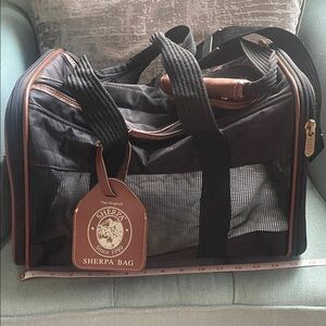 Black and Brown Dog carrier